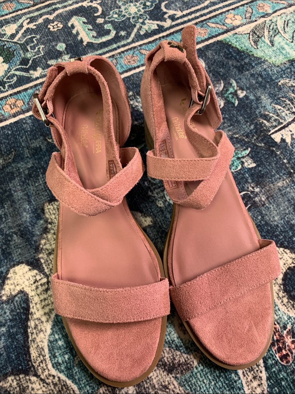 Koolaburra By Ugg sandals new qvc leather shoes pink 9